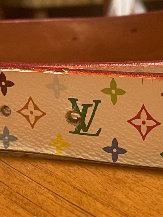 Louis Vuitton multicolor belt